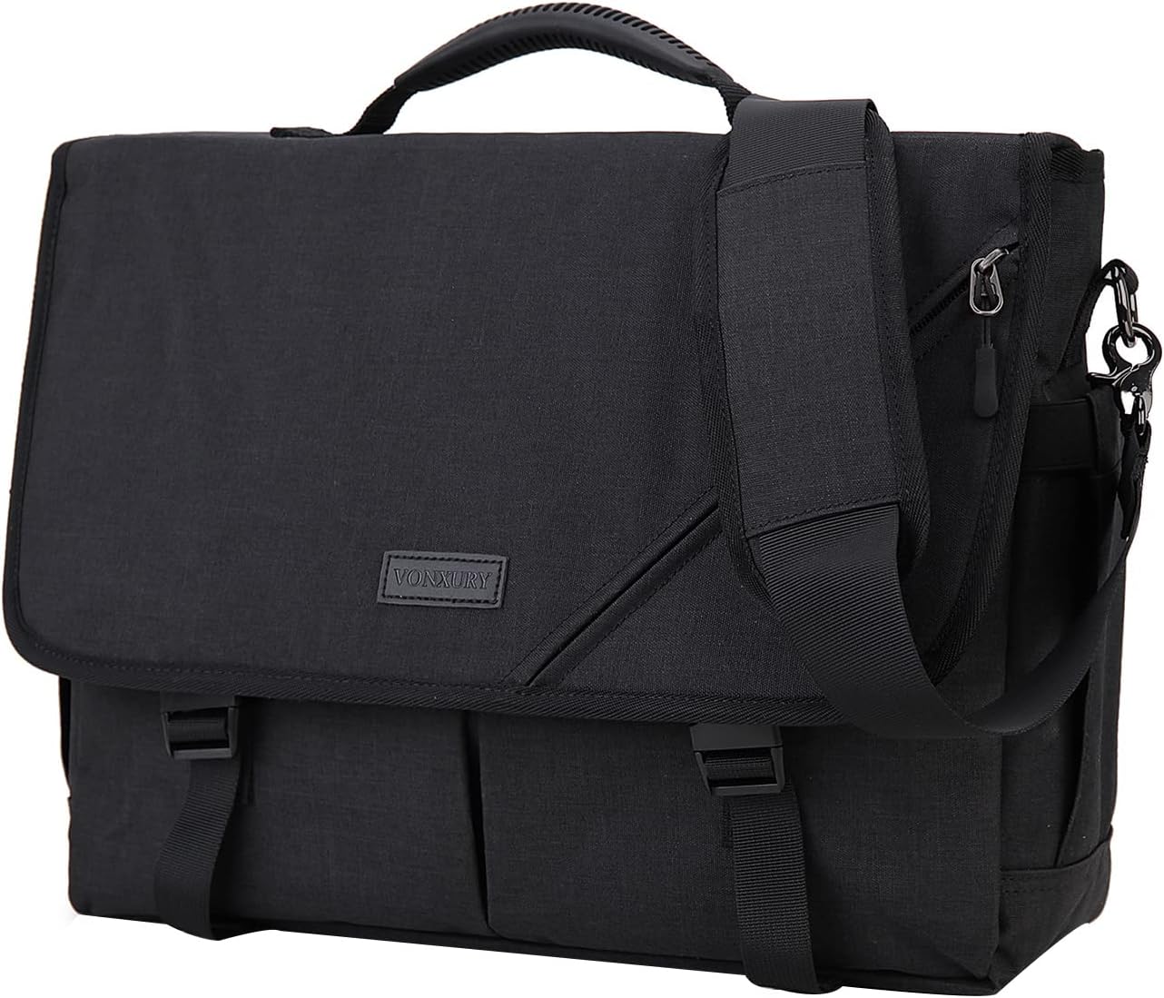 Messenger Bag for Men, Lightweight Water Resistant 15.6 In Laptop Bag Business Office Satchel Shoulder Bag