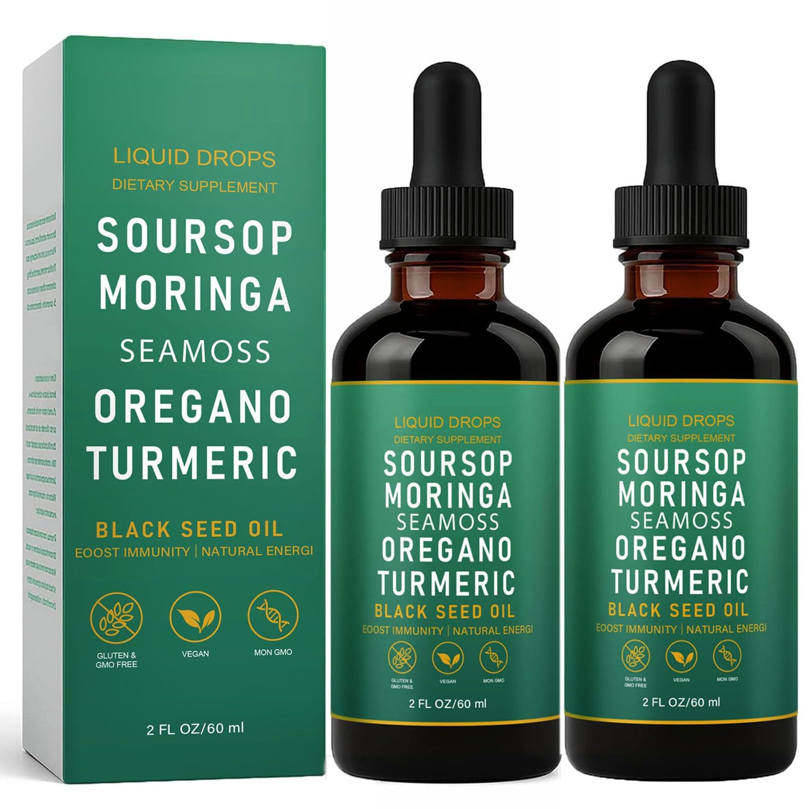 Amazon.com: QIZFYZZ Liquid Drops Soursop Bitters with Sea Moss