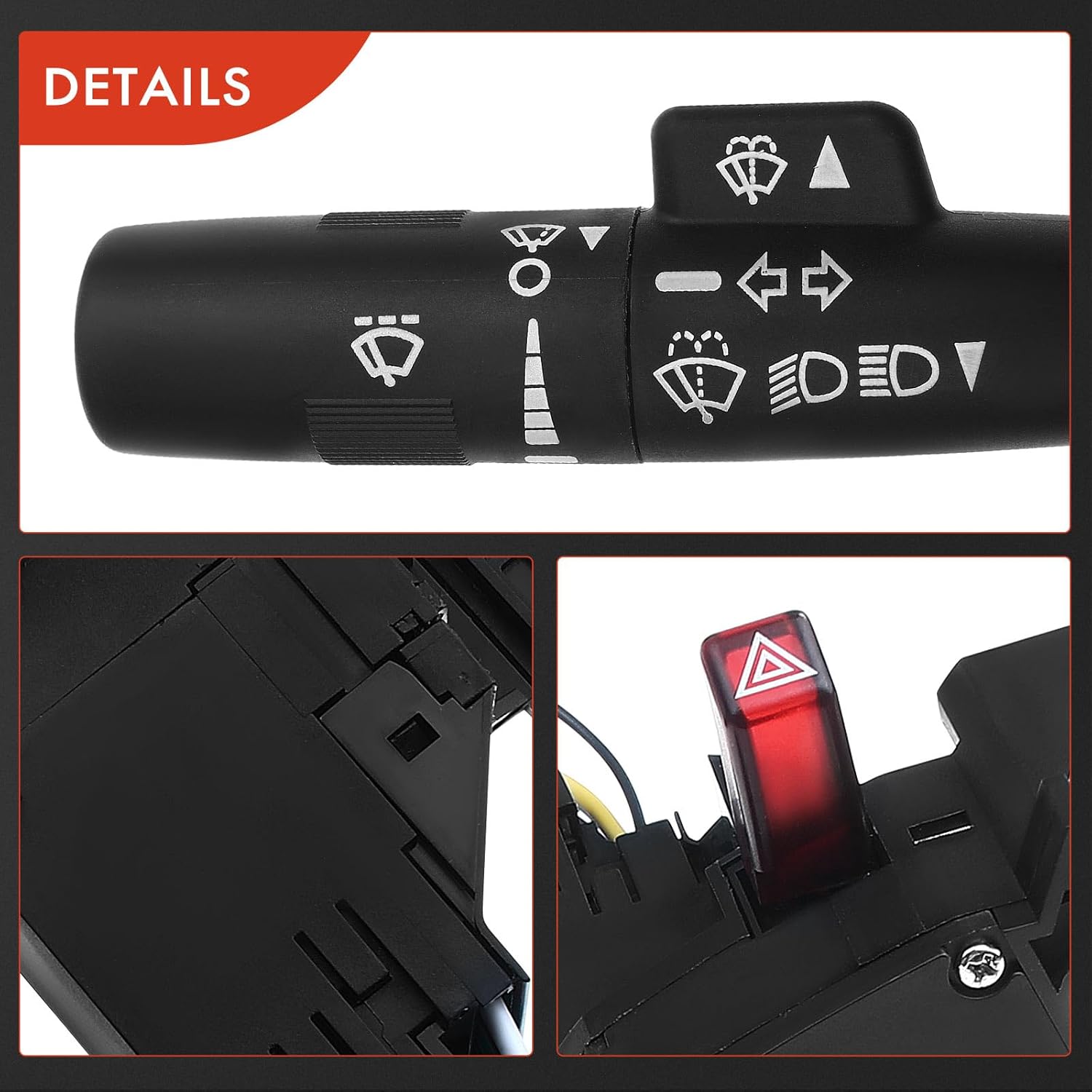 A-Premium Multifunction Switch Turn Signal Switch Headlamp Beam Windshield Washer Wiper Switch Compatible with Chevy Express 1500/2500/3500 2001-2002 & GMC Savana 1500/2500/3500 2001-2002