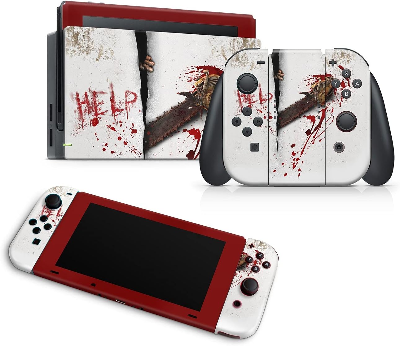 ZOOMHITSKINS Compatible with Nintendo Switch Skin Cover Blood Splash Paint Bleeding Carnage Attack Horror Movie Scary 3M Vinyl Decal Sticker Wrap, Made in the USA : Industrial & Scientific