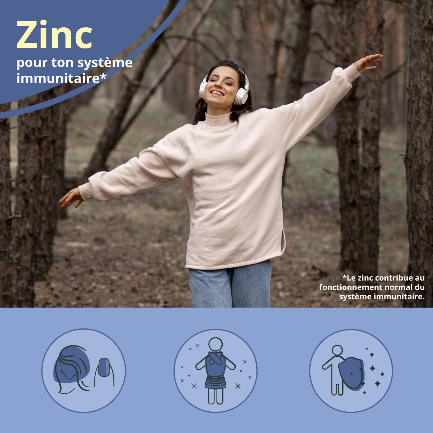 Zinc Bisglycinate | 300 Gélules | 100% Pur – Sans Additifs | Haute Absorption + Vegan | Complément Alimentaire Peau (Acné) + Immunité | Vegavero®