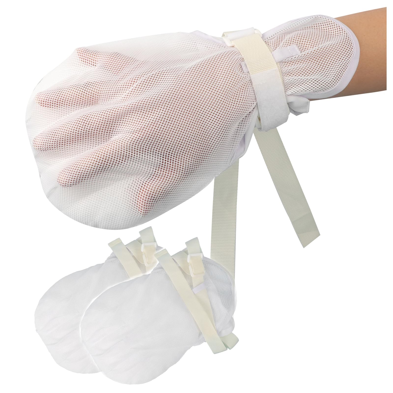 YJZQ Schutzhandschuhe aus Netzstoff für den Sommer, Handschuh mit Schwamm, Pflege alter Fäustlinge, mit Anti-Streifenband, Hilfe zum Entfernen von Händen