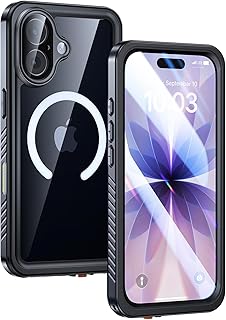 Coque iPhone 17 étanche antichoc MagSafe IP68 Lanhiem (noir)