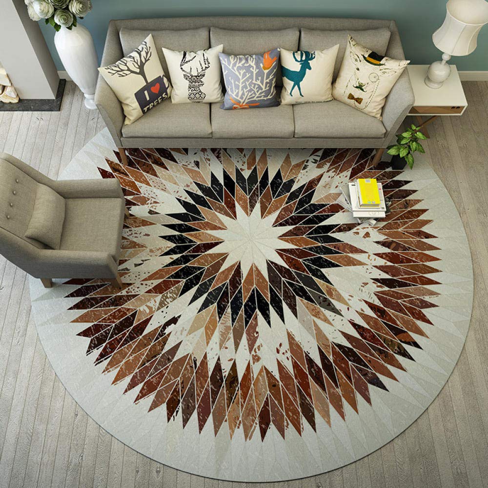 Tapis rond de salon confortable pour sublimer votre chambre à coucher