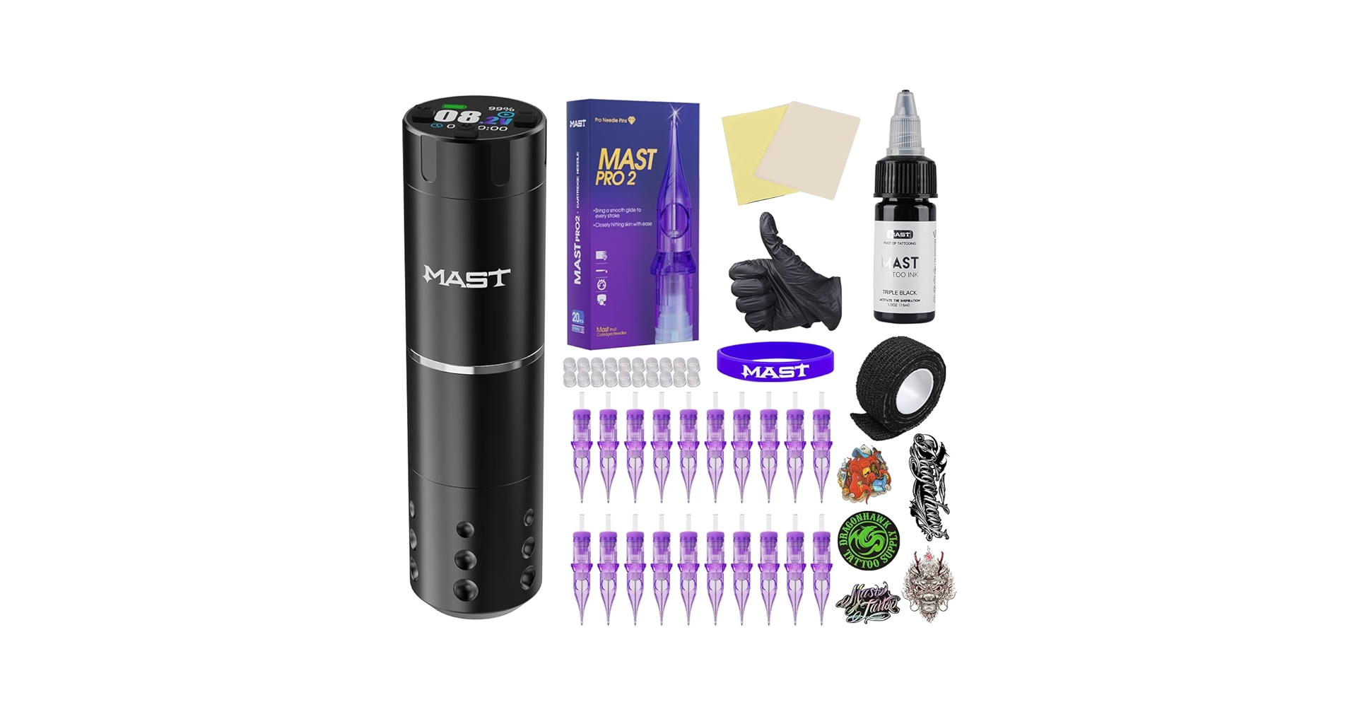 Amazon.com: Mast Tattoo Gun Kit A1 Pro Cordless Complete Tattoo