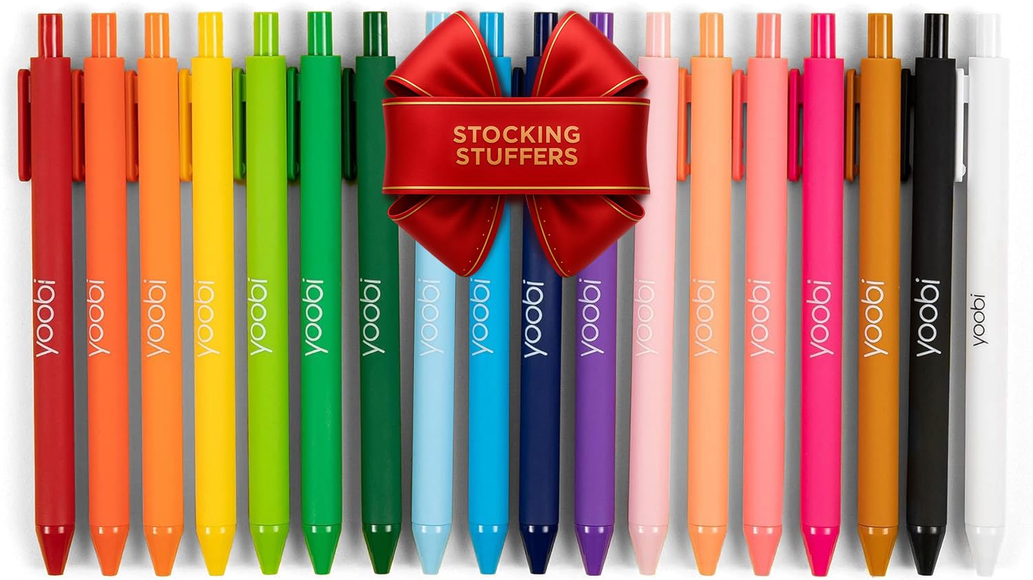 Yoobi Scented Retractable Gel Pens – Fine Point (1.0 mm), Assorted Fruity Scents & Bright Colors – Pack of 18 with Comfortable Grip – Fun Gift for Kids & Adults, Back to School Supplies