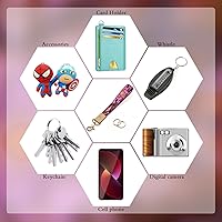 Vista 109 de Ecovision - Llavero con correa para llaves, llaveros de pulsera con 2 argollas para llaves para mujer