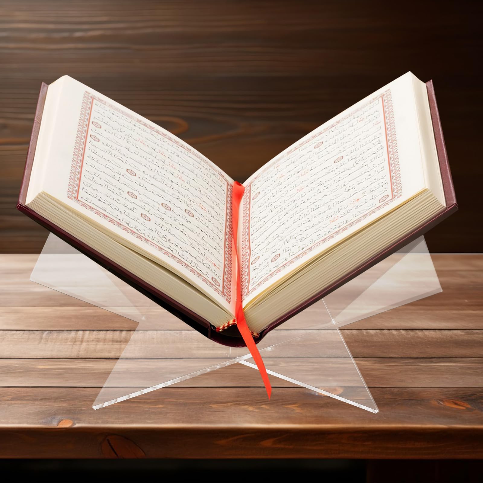 Supporto Espositore per Libri a Grande Angolo in Acrilico X Sagoma | Struttura Moderna, Display Verticale e Angolo Inclinato, per Scrivania Ufficio e Presentazioni Commerciali