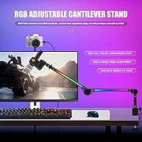 Vista 4 de Soporte de micrófono ST3 Soporte de brazo de brazo de escritorio soporte de micrófono, con clip mejorado para micrófono, adecuado para micrófono