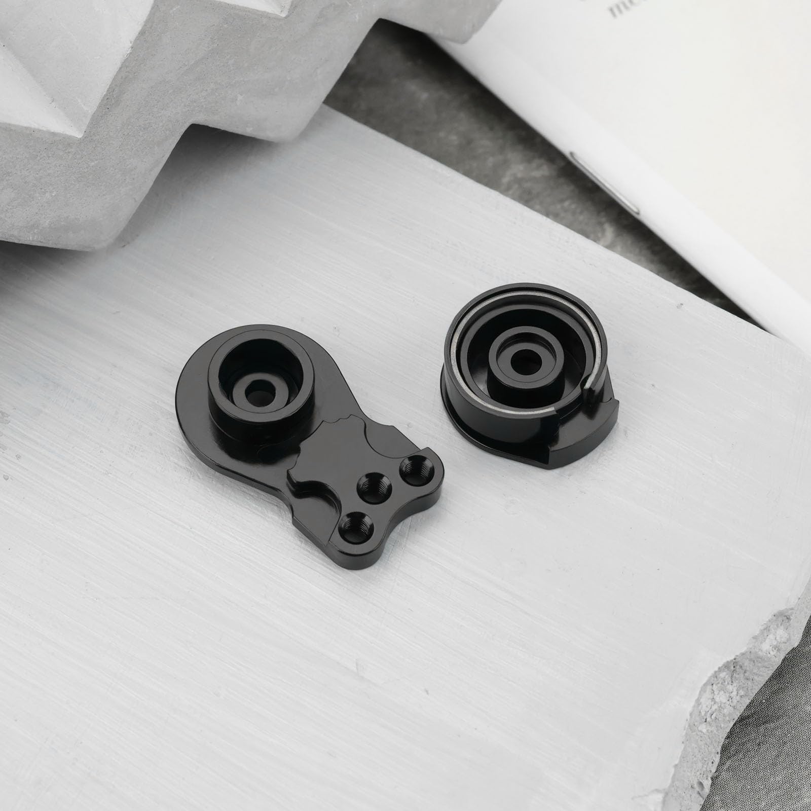 EMSea Lot 2 Bras Servo 25T Réglables 3 Trous – Alliage Aluminium Pour RC Crawler 1/8 1/10 TRX4 TRX6 Capra