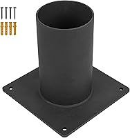 Vista 1 de Base de montaje en muelle de 3 pulgadas, adaptador de montaje de muelle resistente para accesorios de luz de poste de 3 pulgadas, accesorios