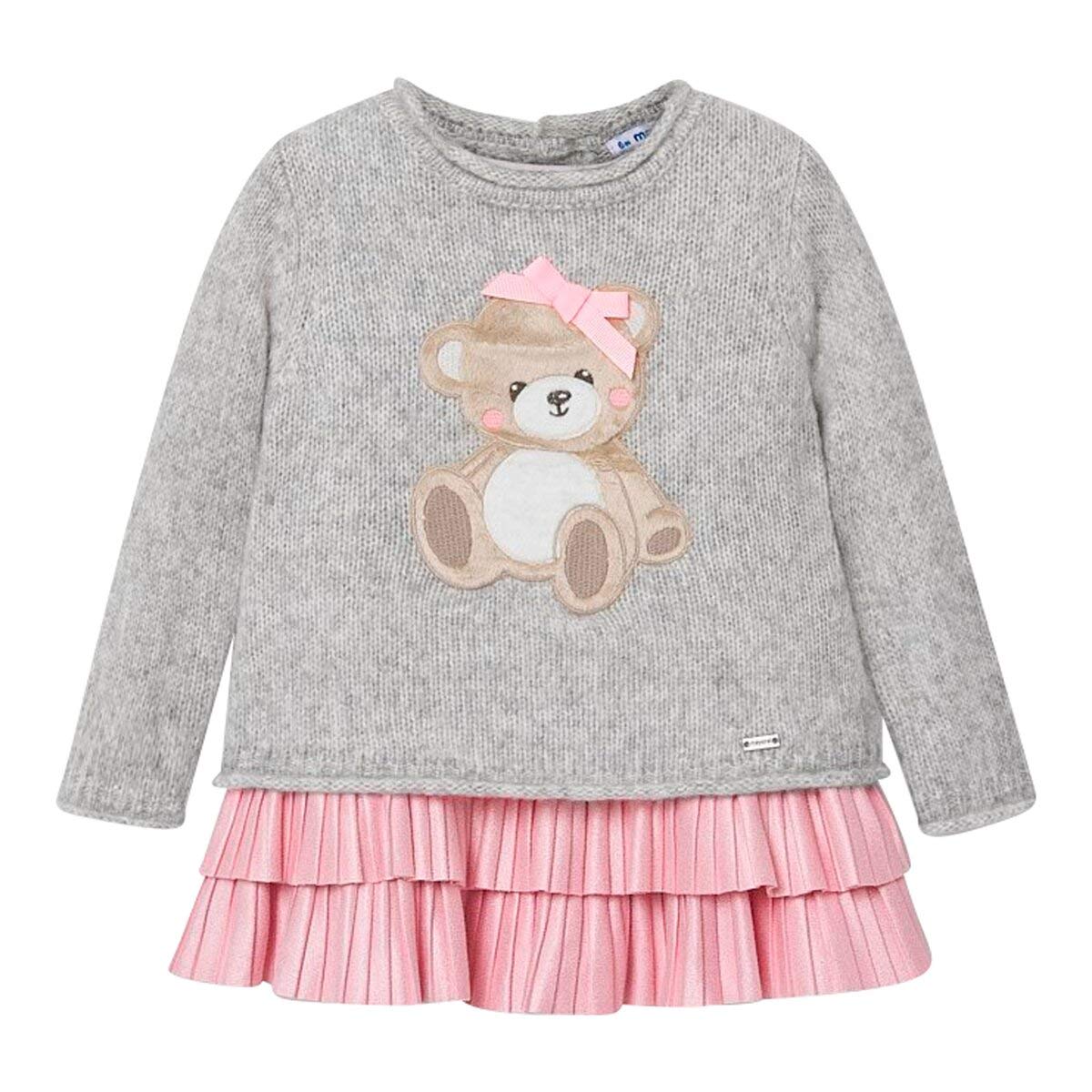Ensemble 2 pièces pull maille et robe Mayoral pour bébé fille - 4