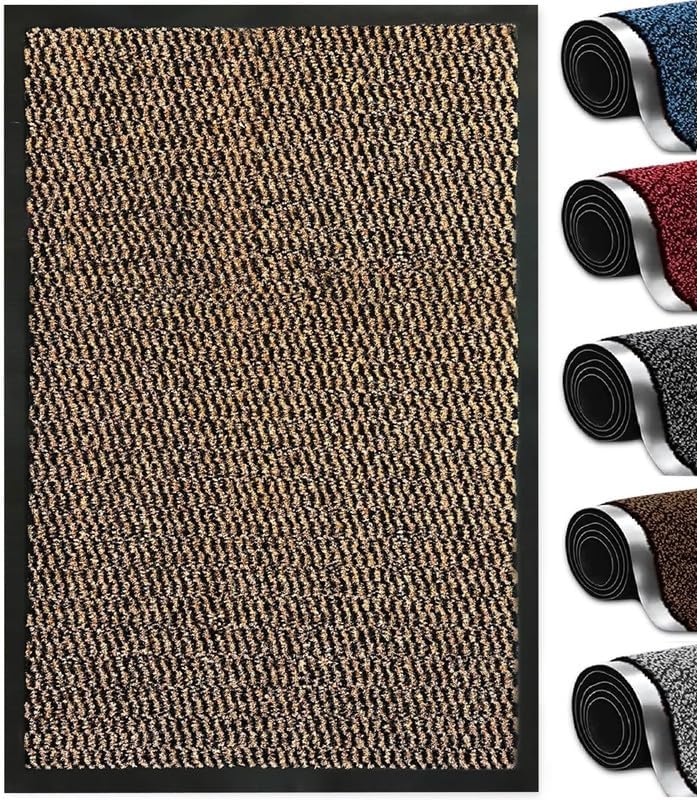 – Abaseen Dirt Trapper Door Matts Indoor | Non Slip Rubber Backed Door Mats Outdoor | Heavy Duty Super Absorbent Doormats | Kitchen Mat | Floor Mat | Small, Medium, Large, Extra Large Washable Door Mat