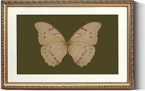 Miniatura 35 de ARPEOTCY Arte de Pared Vintage con Marco Dorado, Paisaje Retro de Jardines y Cielo, 20x25 cm Pequeños Cuadros en Lienzo con Marco Antiguo, Pinturas