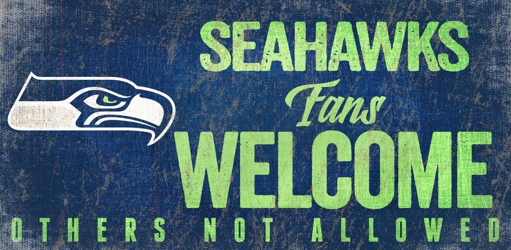 Fan Creations Seattle Seahawks Fans Welcome Sign, Multi