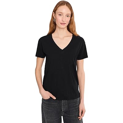 Рубашка Mod-o-doc Short Sleeve V-Neck Boxy Tee black