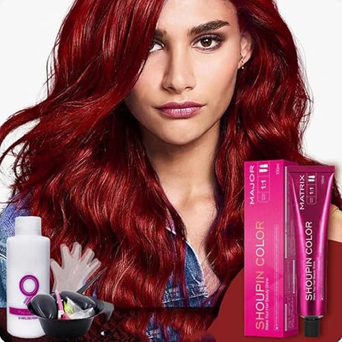 Shoupin - Tinte de color para el cabello, color Shoupin, color de cabello Shoupin, champú para colorear el cabello Shoupin, no decolora, tinte