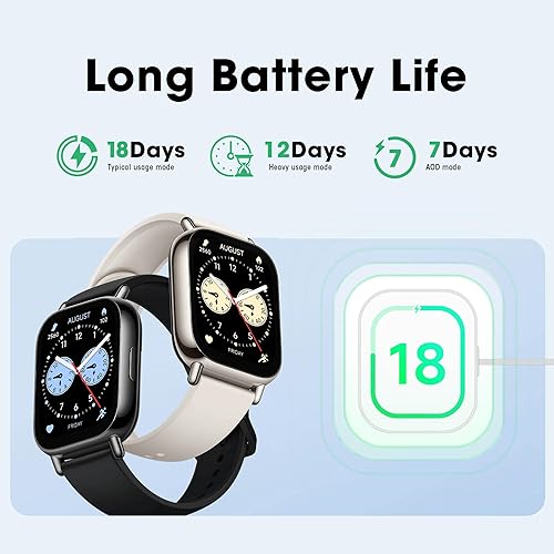 Miniatura 8 de Xiaomi Redmi 5 Lite - Reloj inteligente, reloj de contador de pasos para mujeres y hombres con pantalla grande LCD de 1.96 pulgadas, 140 modos