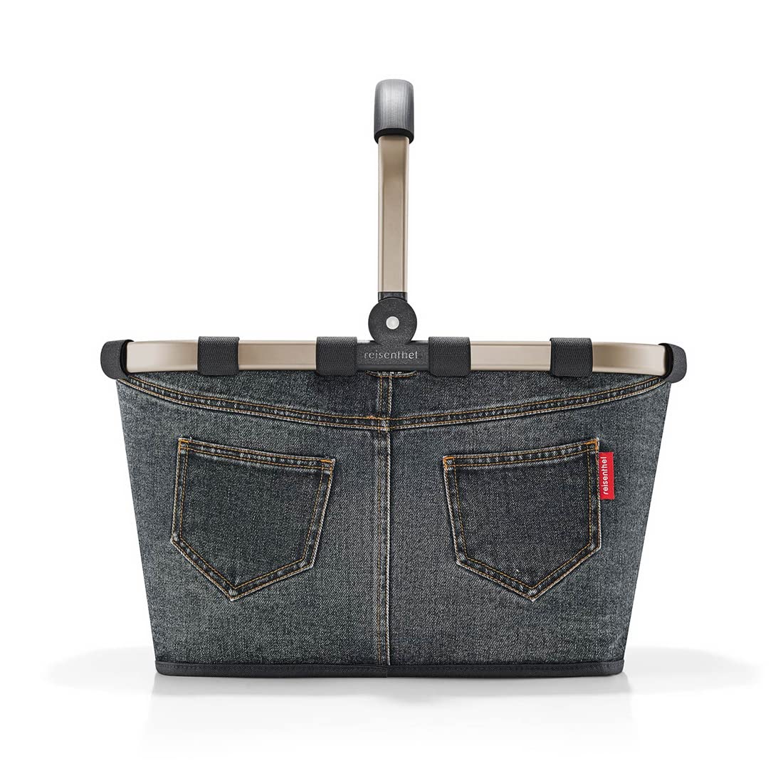 reisenthel Angebot Einkaufskorb carrybag Plus passendes Cover Sichtschutz Abdeckung (frame jeans dark grey)