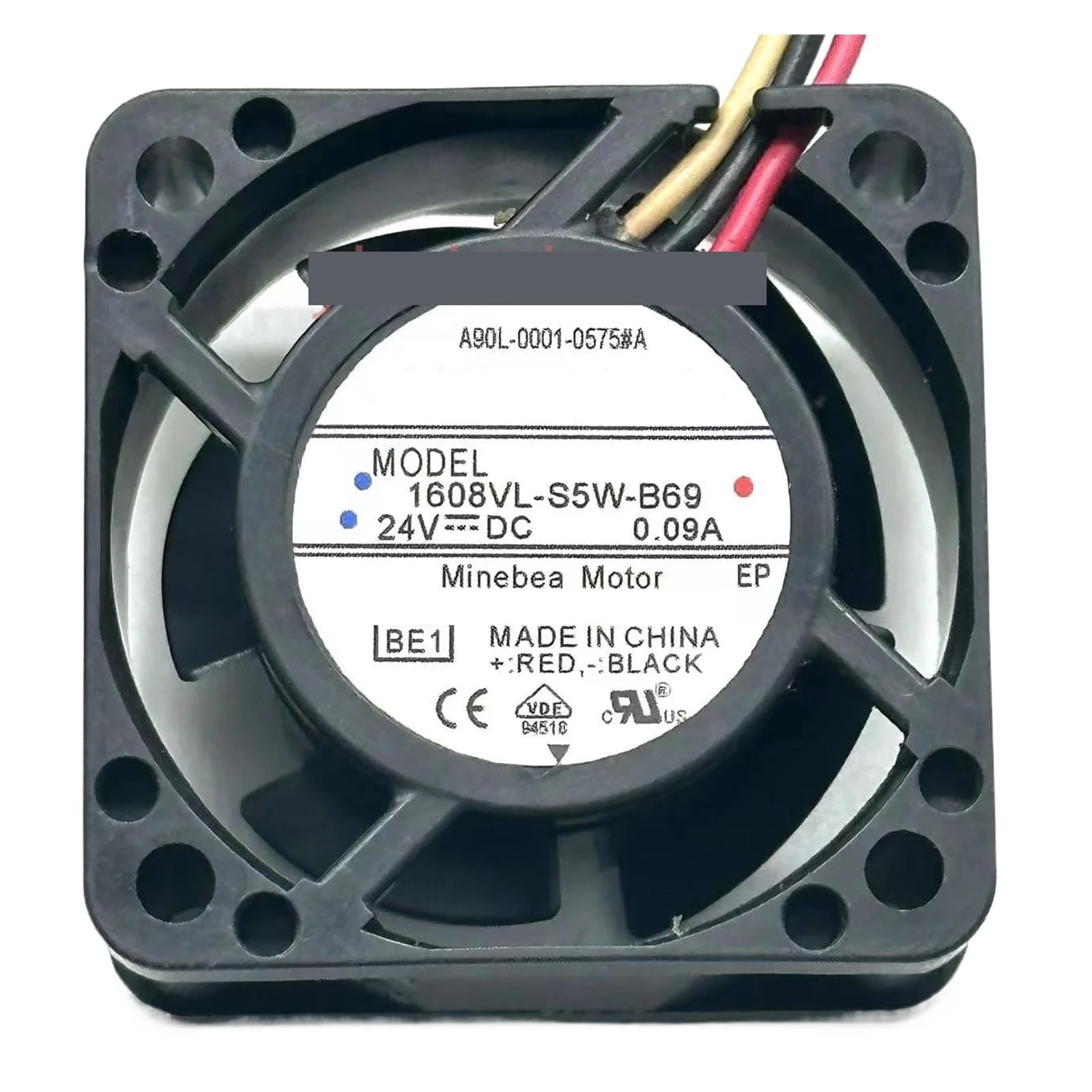 UITGVDQAT 1608VL-S5W-B69 DC 24V 0.09A 40x40x20mm 3-Wire Server Cooling Fan