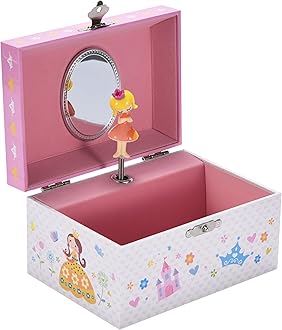 Jewelkeeper Jewelry Box for Girls - Toddler Jewlery Box - Girls Jewelry Box 6-8 - Blonde Princess Musical Jewelry Boxes, The Beautiful Dreamer Tune and Spinning Doll
