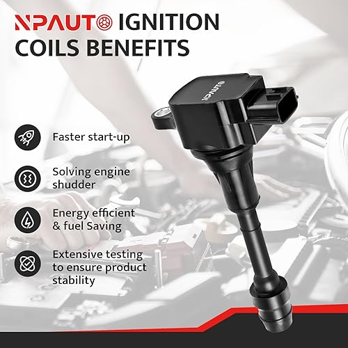 Miniatura 2 de Paquete de bobinas de encendido compatible con 2.5L 2.5 L4 Nissan Altima Sentra X-Trail XTrail 2002 2003 2004 2005 2006 2007 2008, UF350 C1398,