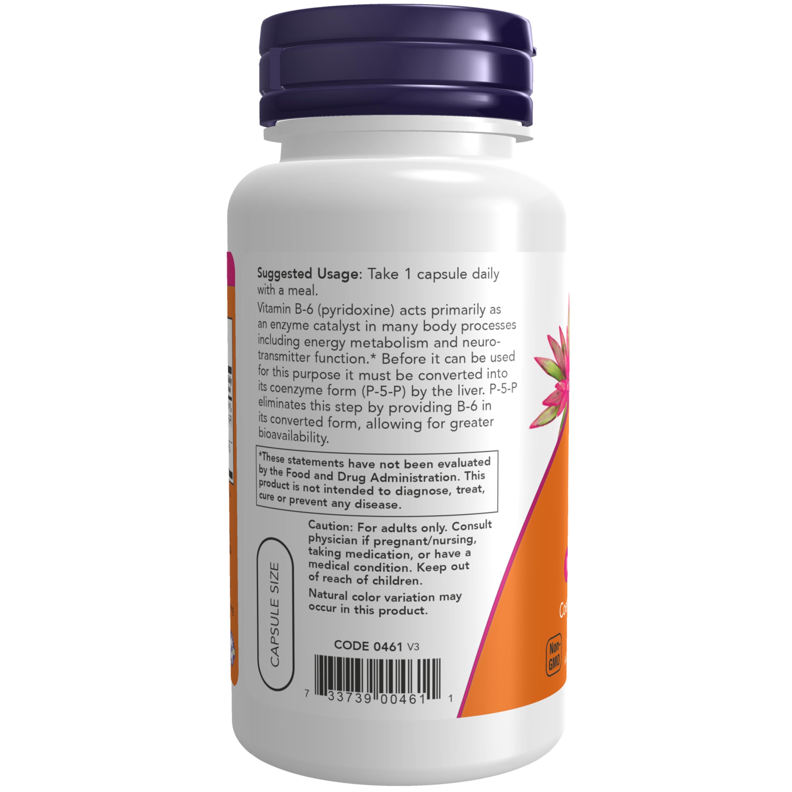 NOW Supplements, P-5-P 50 mg Coenzyme B-6 + Mg Bisglycinate, 90 Veg Caps — Amazon image 3