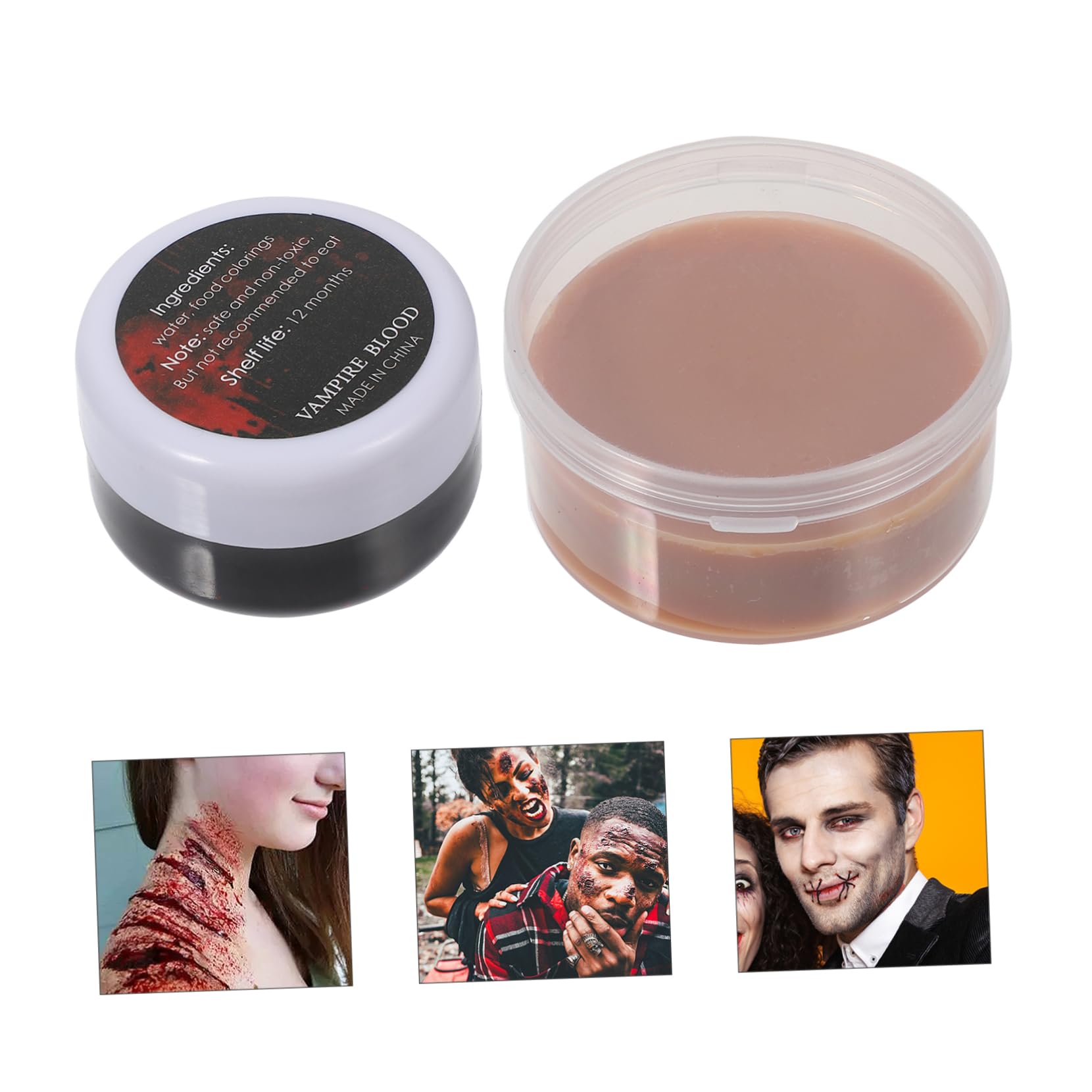Beaupretty 2juegos Kit De Maquillaje De Cera para Heridas Falsas y Cicatrices De Efectos Especiales para Halloween para Fiestas Temáticas y Cosplay Herramientas De Maquillaje Profesional
