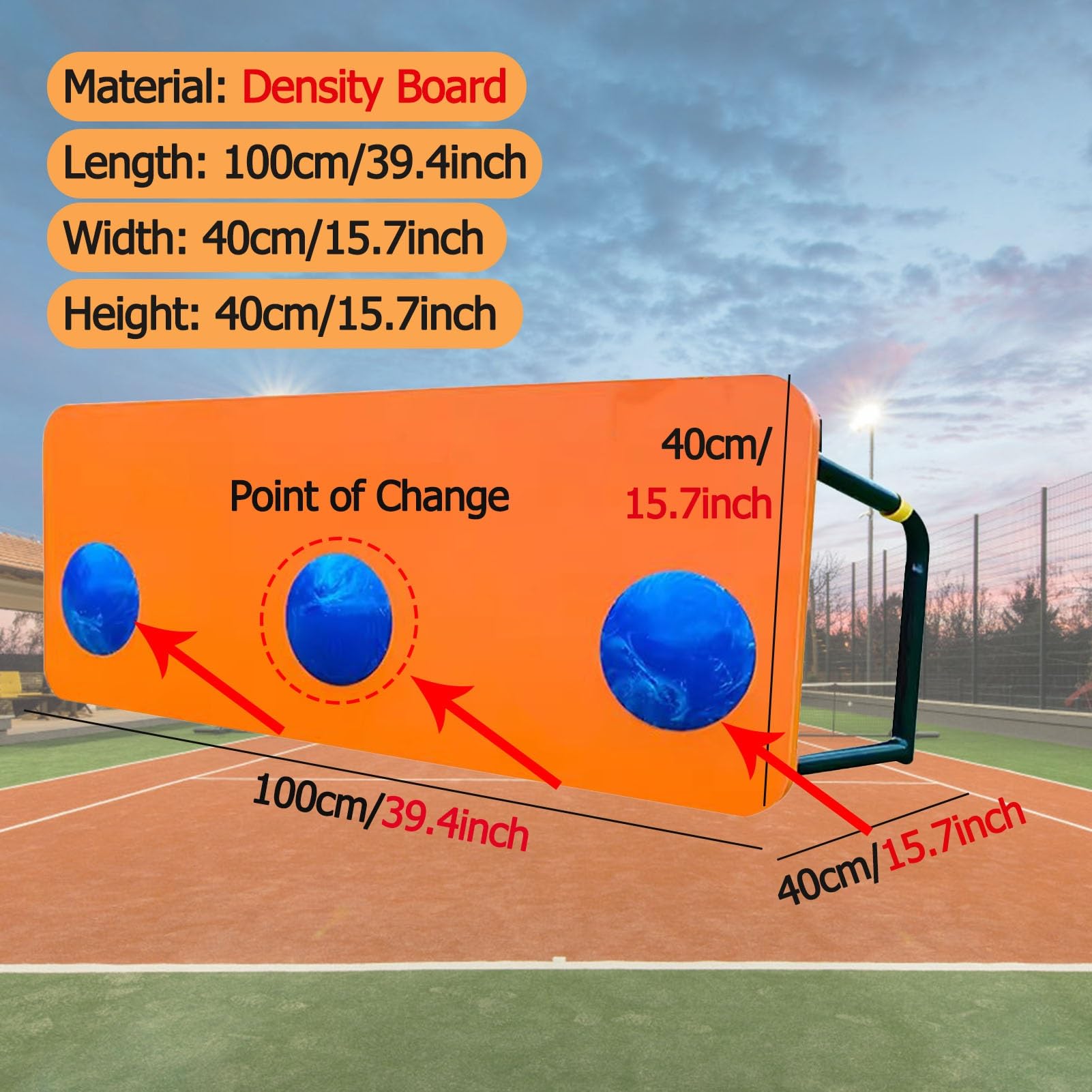 YXXSDP Soccer Rebound Board Adjustable Angle for Backyard, Foldable Sports Soccer Return Trainer, Impact-Resistant Soccer Kickback Practice Equipment for Gym Club