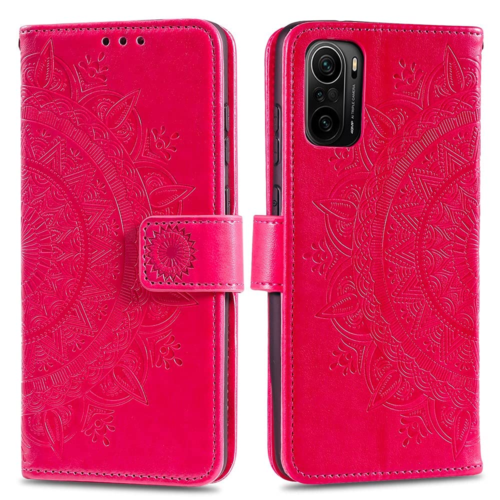 CoverKingz Portafoglio Magnetico Per Xiaomi Mi 11i / Poco F3: Custodia A Libro In Ecopelle Con Motivo Mandala Oro E Slot Porta Tessere - 3