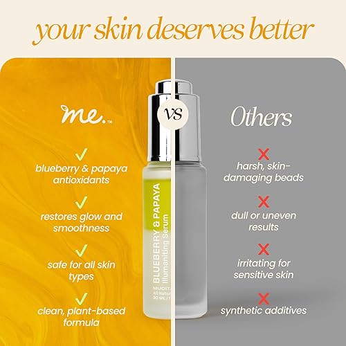 Miniatura 5 de Mudita Earth - Suero de ácido hialurónico + vitamina B5 para la cara, 1 onza líquida, suero de brillo de arándanos y papaya probado por