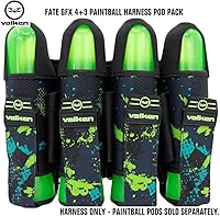 Vista 3 de Valken Arnés Paintball Fate GFX 4+3 (verde abstracto)
