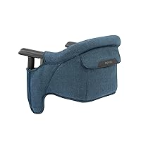 Vista 1 de Inglesina Silla de mesa rápida, mezcla azul pizarra, silla alta portátil para bebés, para bebés y niños pequeños de hasta 37 libras, se adapta a