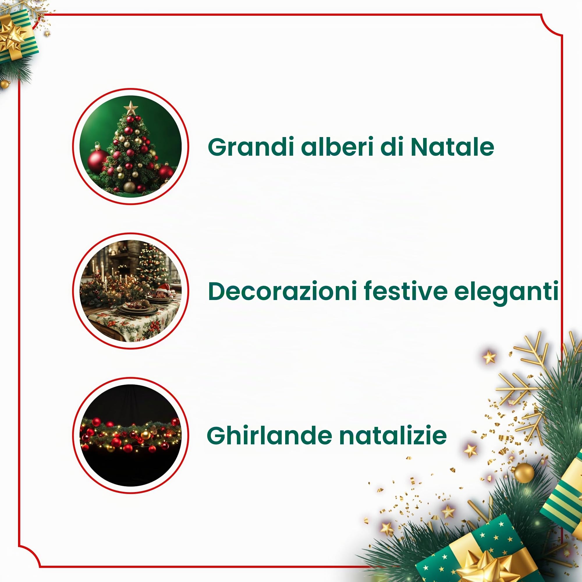 HEITMANN DECO - Addobbi per albero di Natale, colore blu, 45 pezzi, con puntale, palline, catene di perle e ghirlande, in plastica