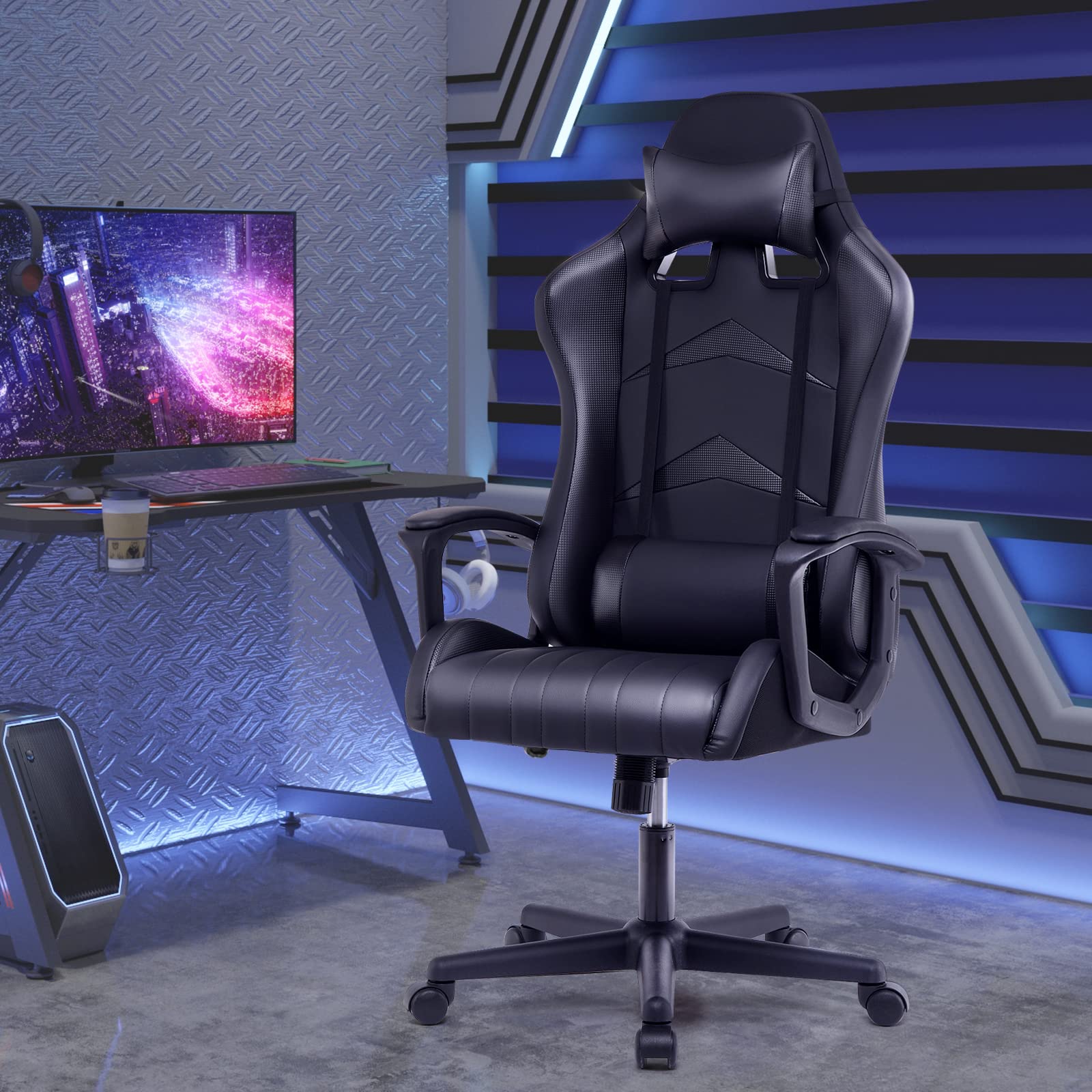 IntimaTe WM Heart 0001 Gamingstoel, Gaming Stoel, Van Kunstleer, Gaming Stoel Met Voetensteun Ergonomische Computerstoel Draaistoel Bureaustoel IntimaTe WM Heart 0001 Gamingstoel, Gaming Stoel, Van Kunstleer, Gaming Stoel Met Voetensteun Ergonomische Computerstoel Draaistoel Bureaustoel