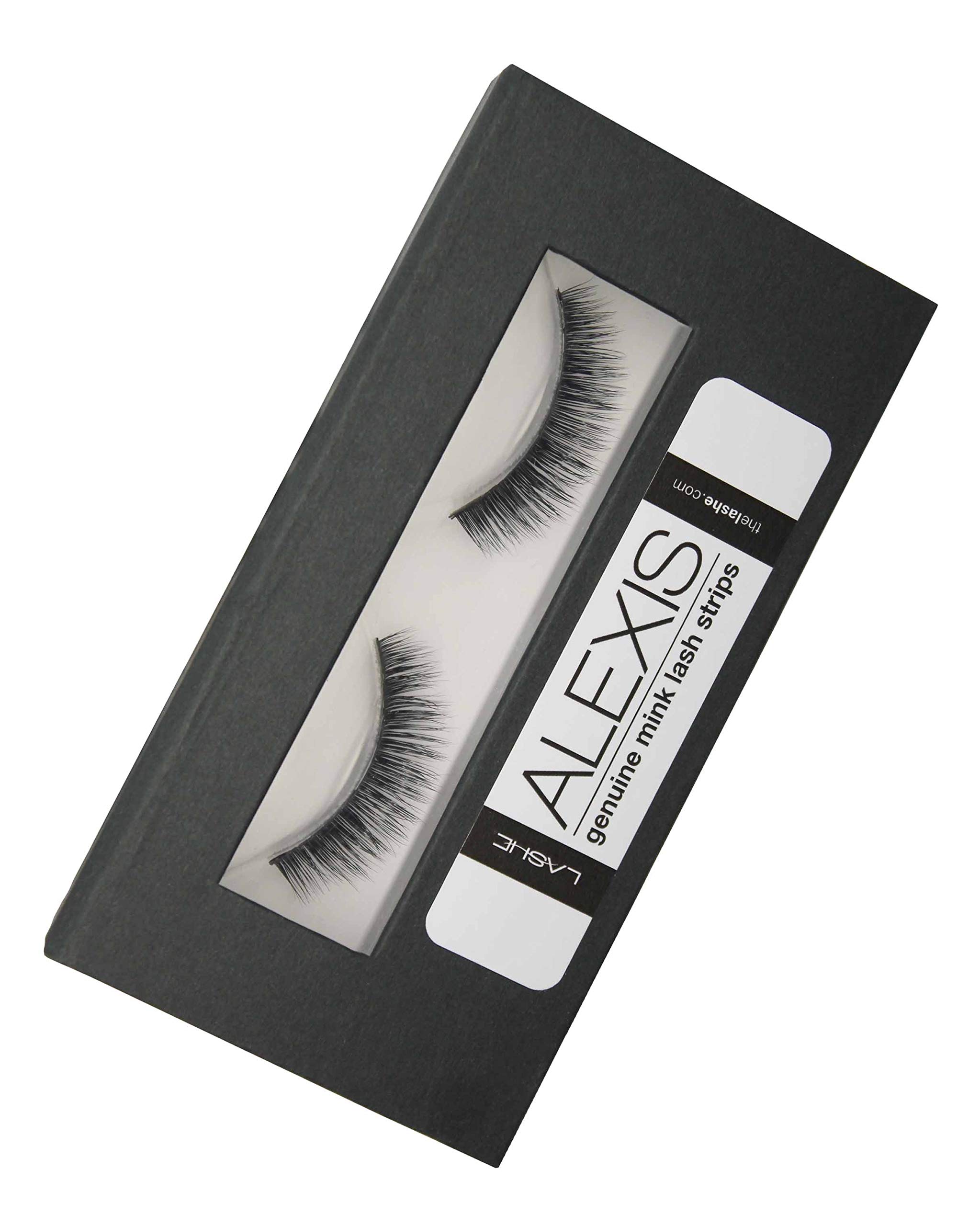 Genuine Mink Lashes, False eyelashes, Strip lashes, Fake eyelashes, Mink false eyelashes - Alexis