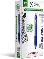 Vista 28 de Bolígrafo Zebra Z-Grip, retráctil, punta media de 1.0 mm, colores de moda variados, suministros escolares, suministros para maestros y suministros