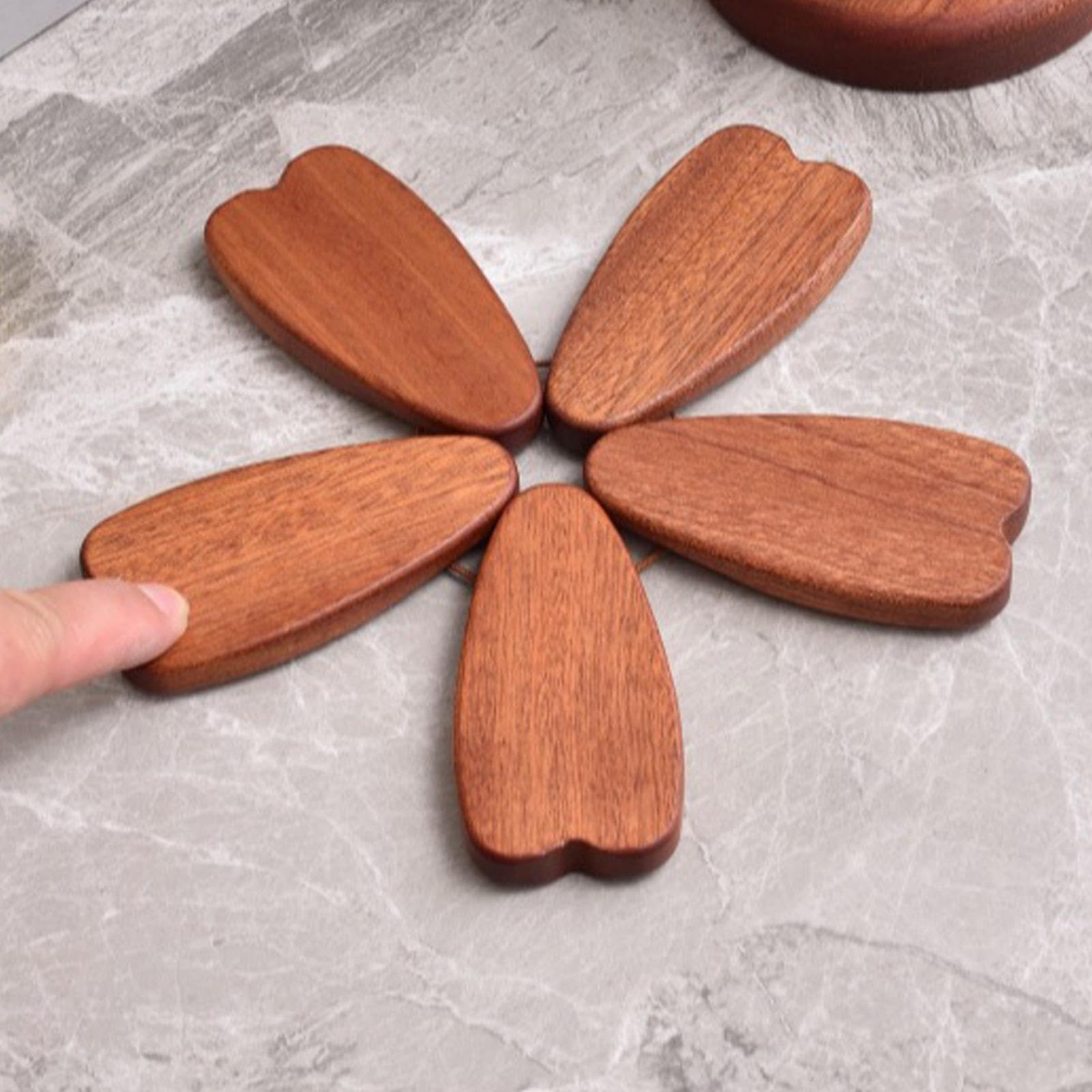 Dessous de verre en bois pour sapin de Noël