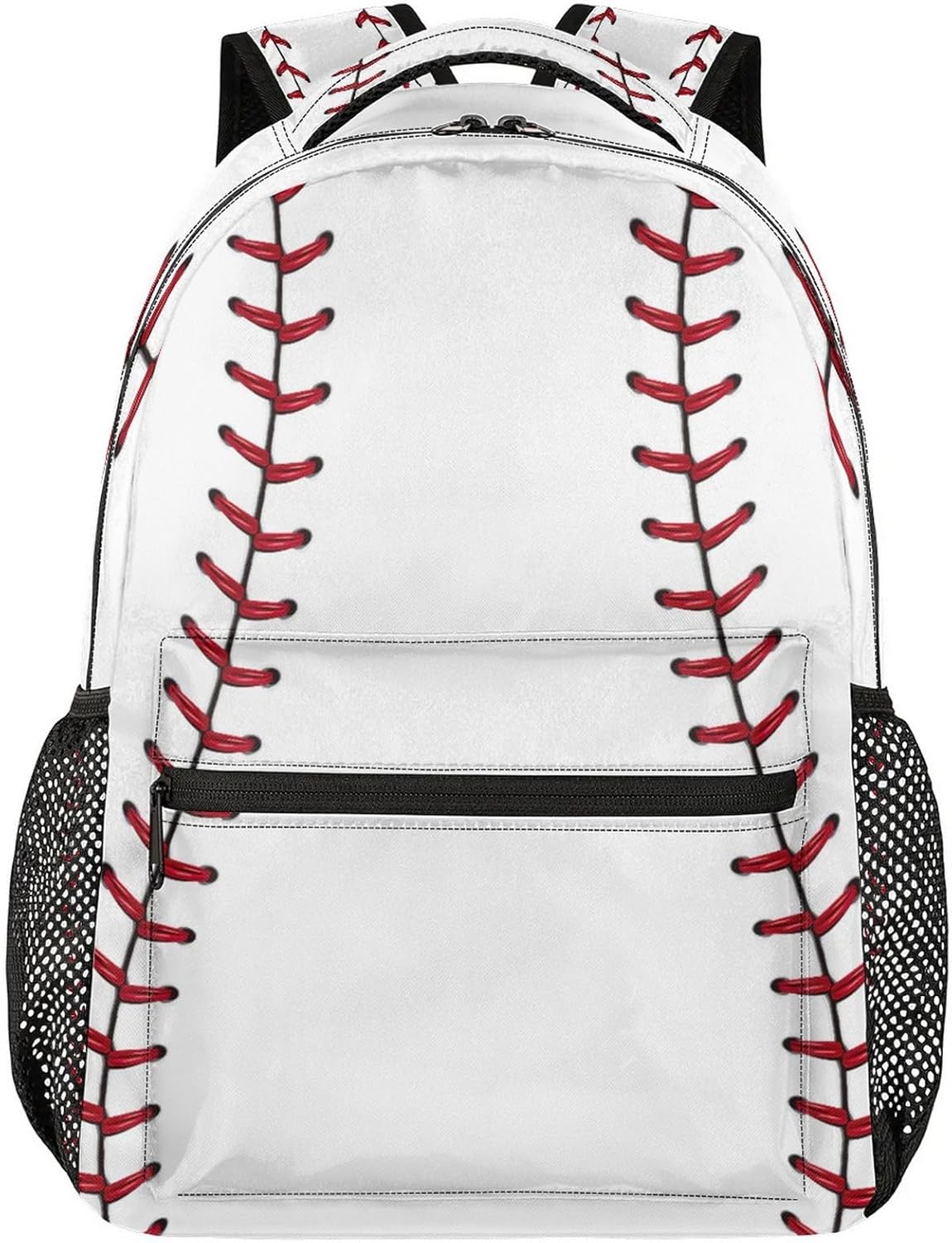 AUUXVA Baseball Stitches Laptop Backpack Kids Girls Boys Bookbag School Travel Tablet Back Pack Students Schoolbag For Elementary Junior High School College Hiking Fits 13 14 14.5 Inch