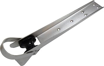 SeaLux Marine 15-1/4" Stainless Steel Universal Anchor Roller Mount Davit for Chain up to 3/8" with 6 Mount Holes