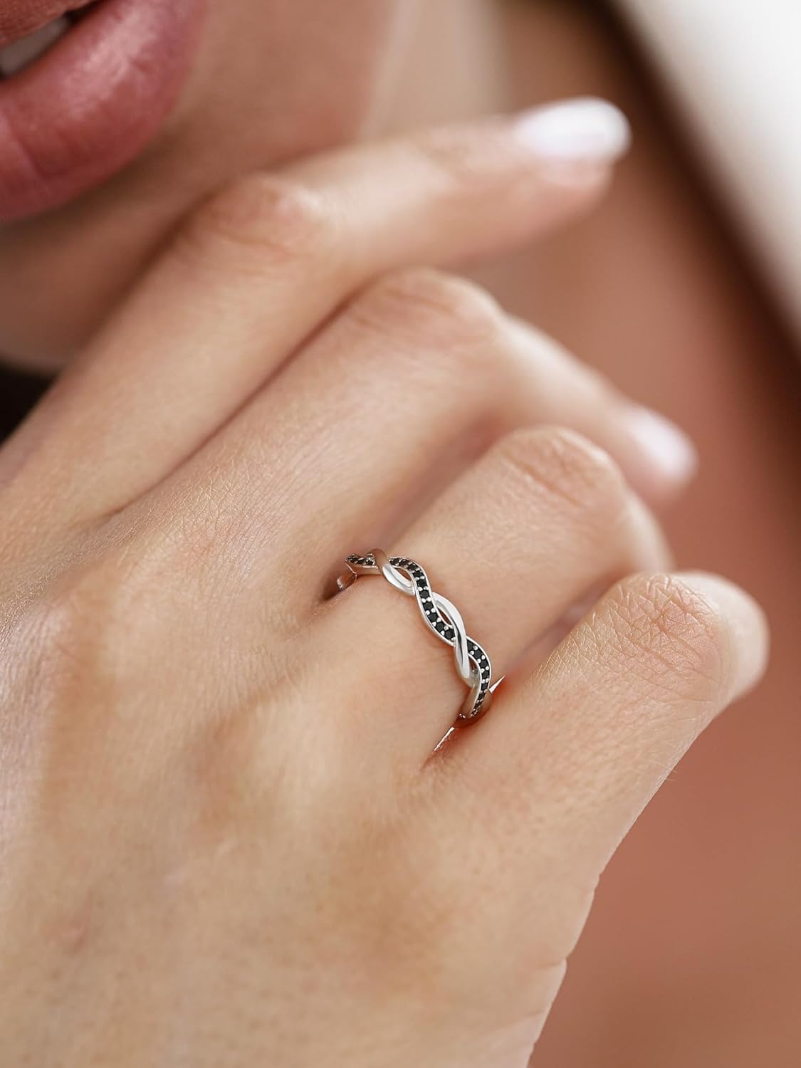 ChicSilver 925 Sterling Silver Love Knot Promise Ring High Polish Comfort Fit Band Ring Size 4-12
