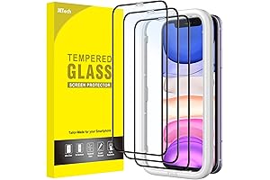 JETech Screen Protector for iPhone XR | Full Coverage Black Edge Tempered...