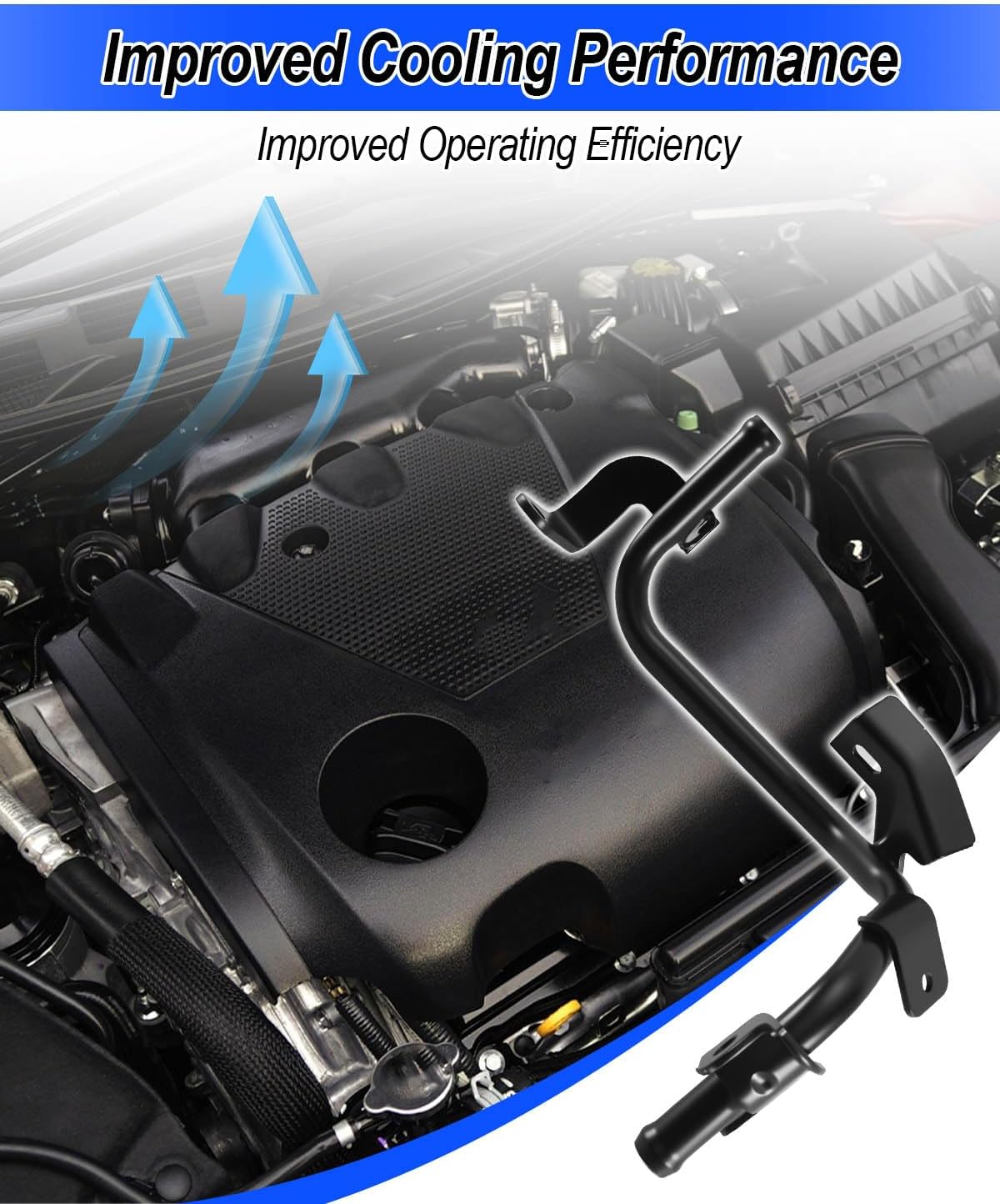 Oil Cooler Inlet Pipe Fit for Nissan Altima 2007-2012 Murano Maxima 2009-2014 Quest 2011-2013 Replace 14053-JA13A 14053JA13A