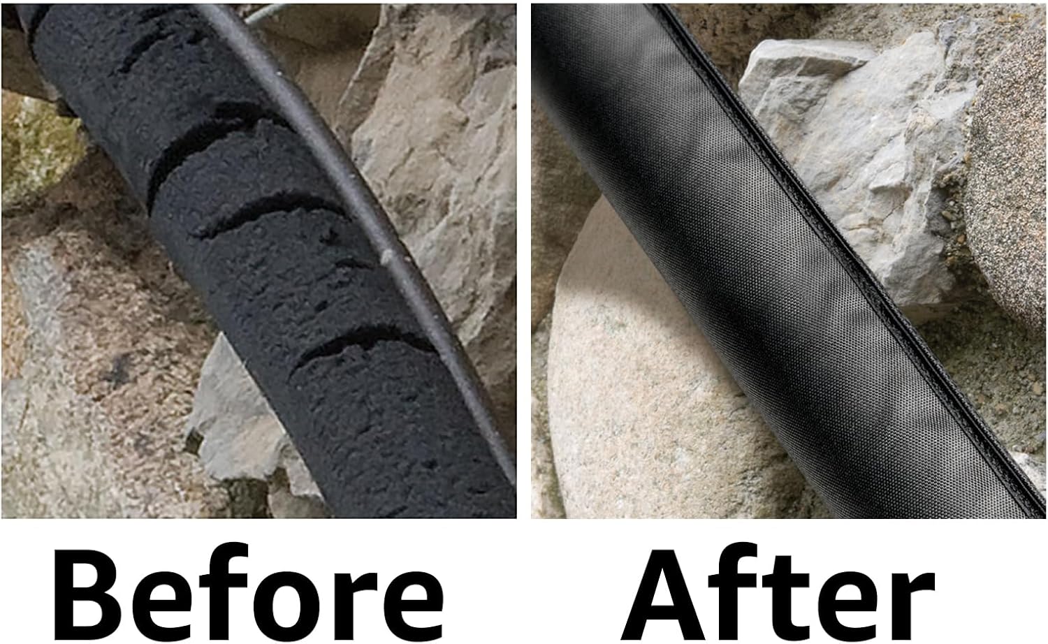 Electriduct 2 Inch HVAC Protective Sleeve Wrap Around Existing Foam Insulation UV Weather Resistant Outdoor Pipe Protection Cover for Heat Pump A/C Air Conditioning Copper Line Sets - 6 Feet