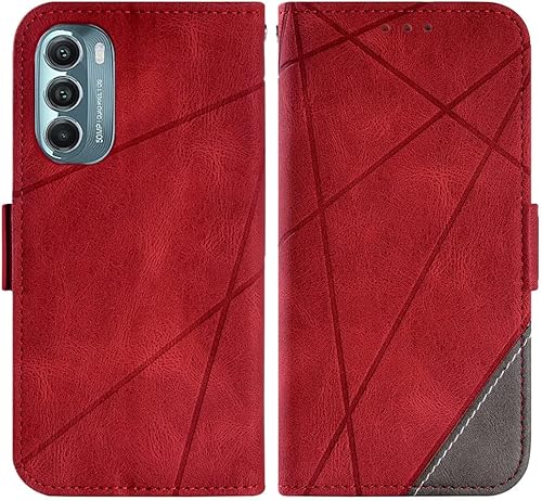 Miniatura 6 de Asuwish Funda compatible con Motorola Moto G Stylus 5G 2022 y protector de pantalla de vidrio templado, soporte de cuero con tapa para tarjetas con