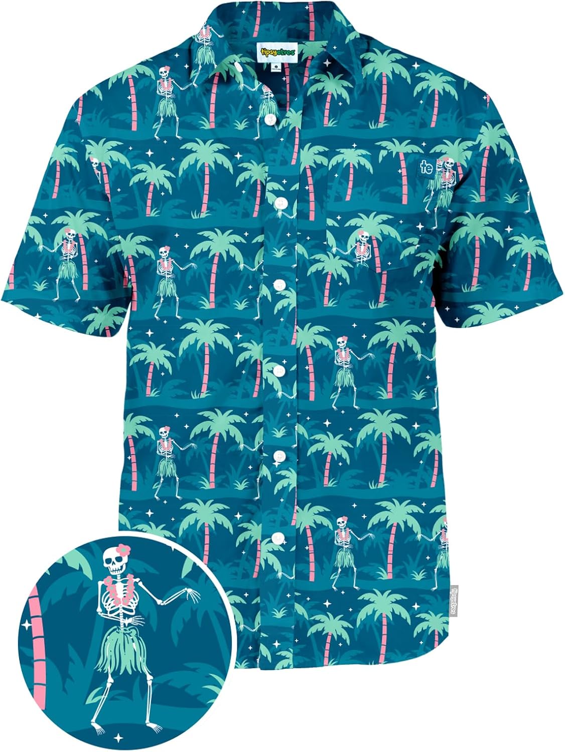 Tipsy Elves Hawaiian Shirts for Men - Casual Beach & Summer Party Shirts for Men - Stretch Fabric with Modern Fit