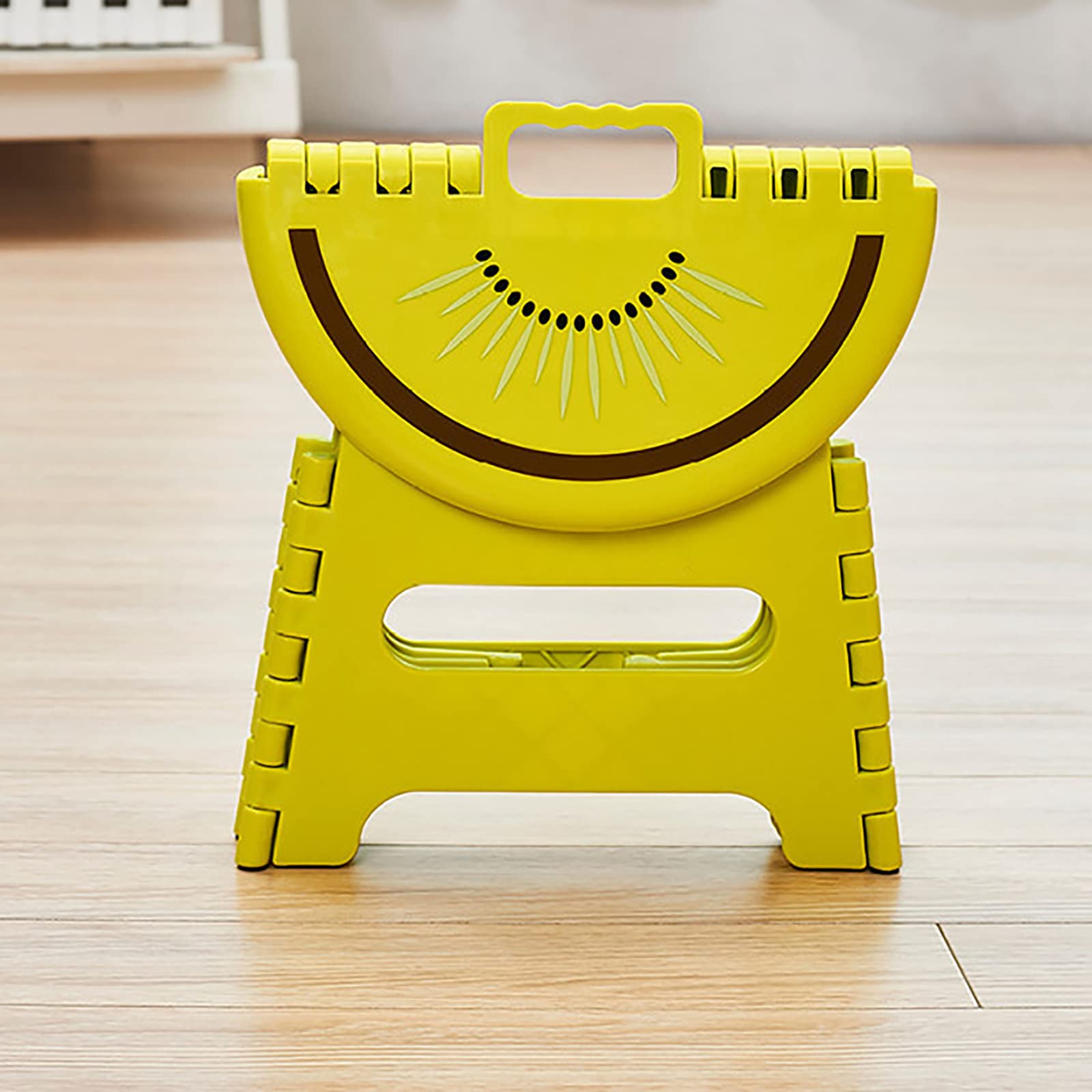 Silla plegable de plástico Creativo Taburete diseño de fruta taburete bajo portátil al aire libre casa jardín banco pequeño