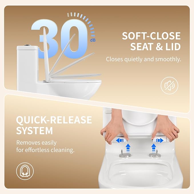 Sanitario One Piece Elongado Dual Flush DeerValley miniatura 5