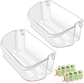 2 PACK Upgraded 240356402 Refrigerator Door Bin Replacement for Frigi.daire Refrigerator Door Shelf Parts LFSS2612TF0 LFSS2612TE0 FFSS2615TE0 FFSS2615TS0 FGHS2631PF4A AP2549958 Door Shelf Shelves
