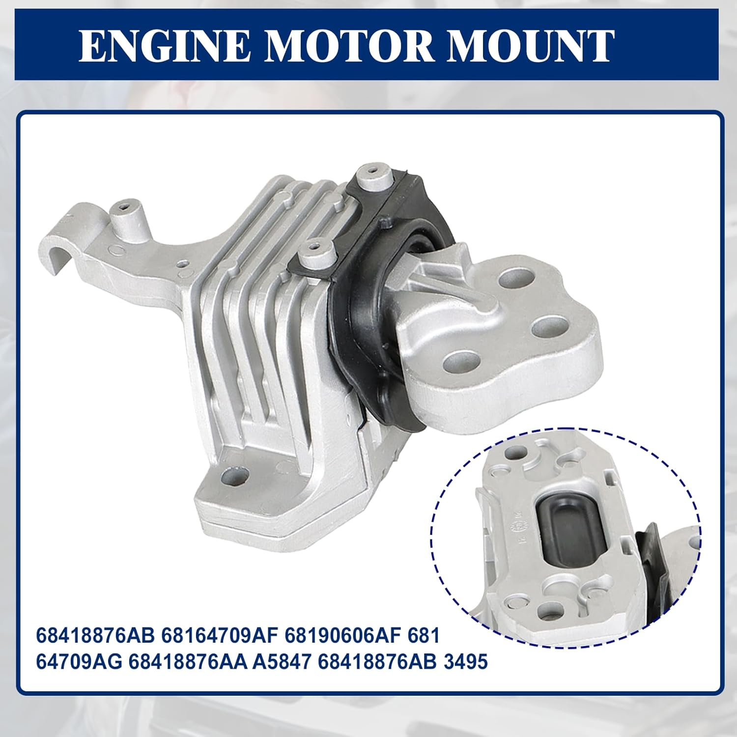 Engine Motor &Transmission Mount Set Fits for 2015-2019 Jeep Cherokee 2.4L,2015-2019 Chry-sler 200 2.4L Replacement 68418876AB 68192831AF 68157441AD 68192831AB 68192831AD Vinsyut 3PCS
